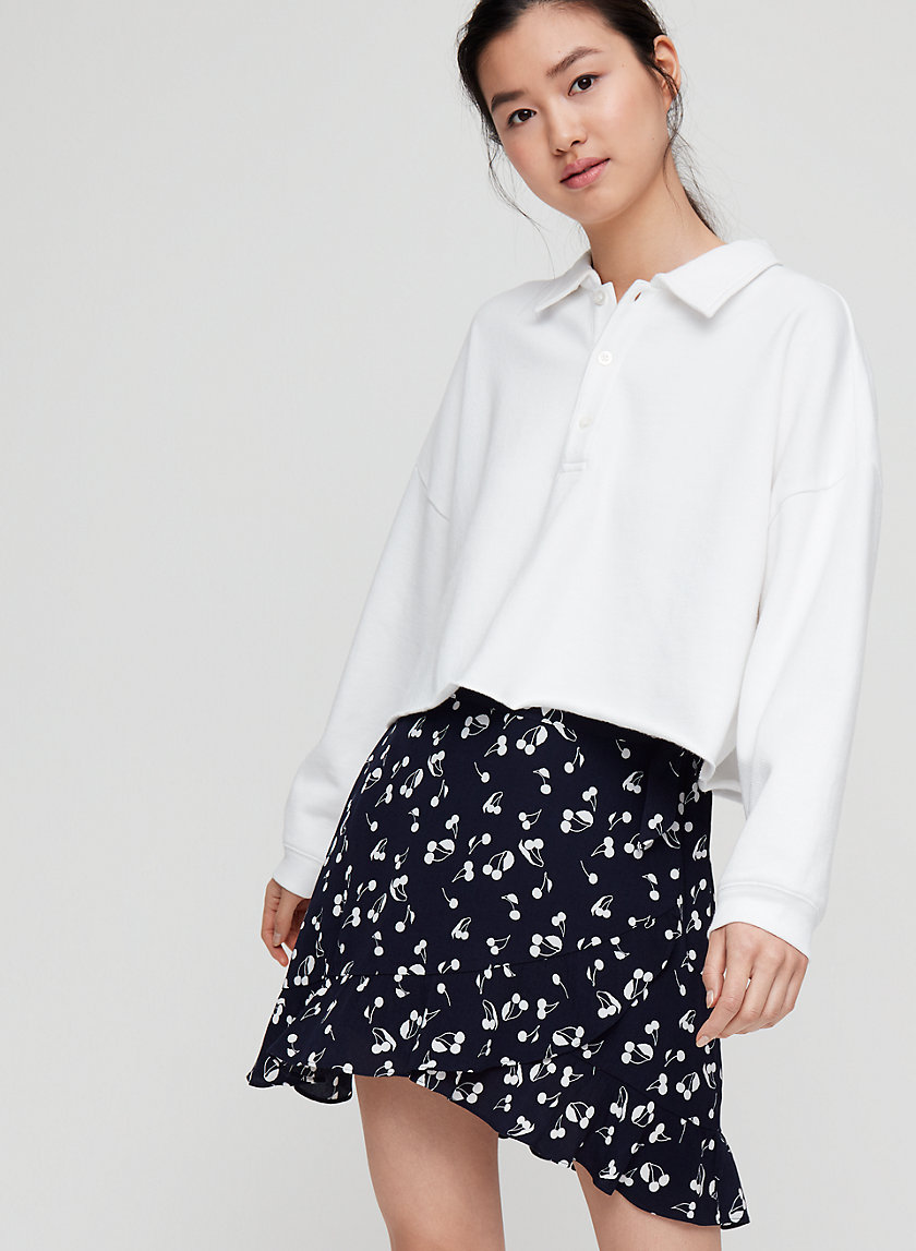 ANNELY SKIRT - Ruffled, wrap mini skirt ANNELY SKIRT - Ruffled, wrap mini skirt