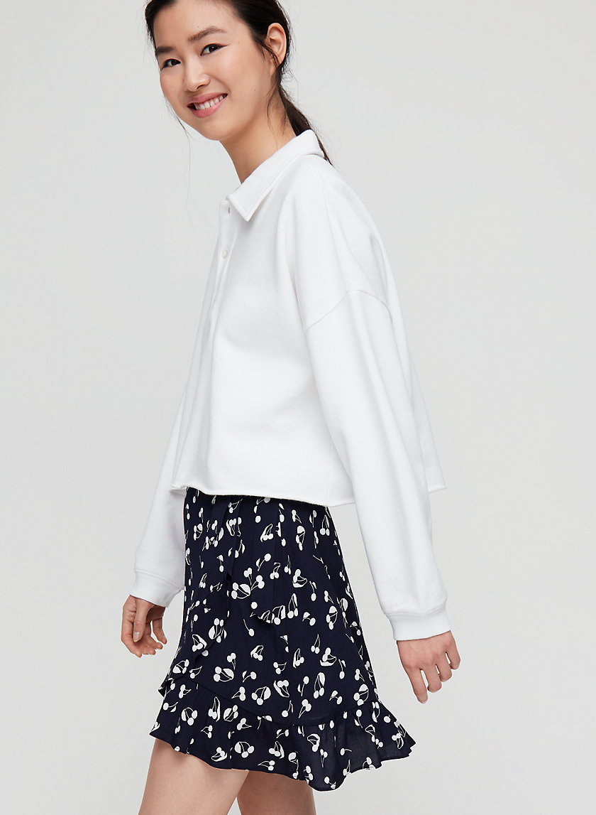 ANNELY SKIRT - Ruffled, wrap mini skirt ANNELY SKIRT - Ruffled, wrap mini skirt