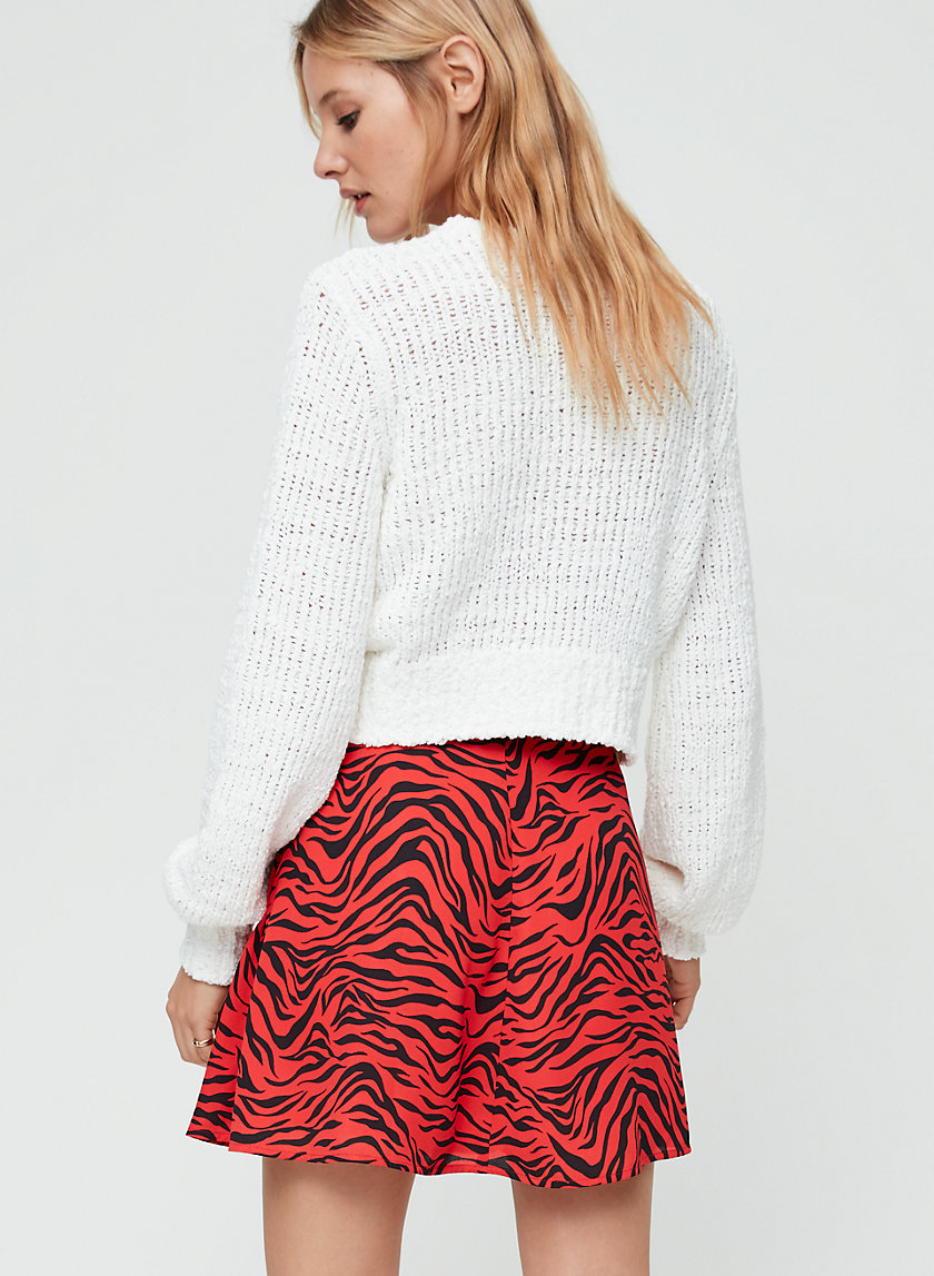 ARIEL SKIRT - Zebra-Print Wrap Skirt ARIEL SKIRT - Zebra-Print Wrap Skirt