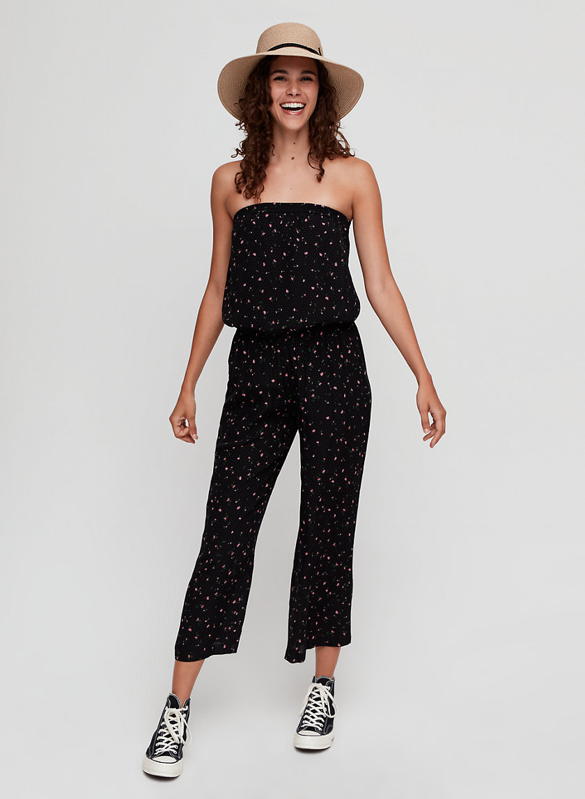 TAGGIE JUMPSUIT - Strapless, floral jumpsuit TAGGIE JUMPSUIT - Strapless, floral jumpsuit