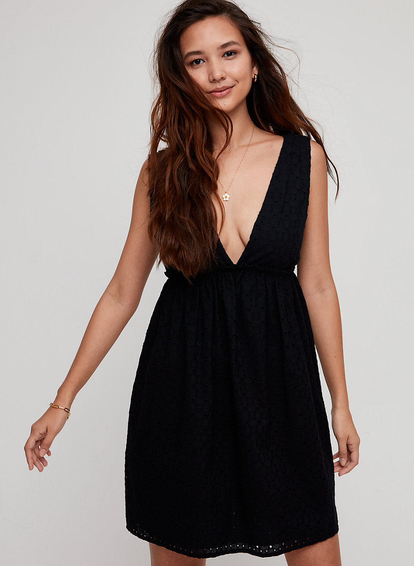 aritzia eyelet dress