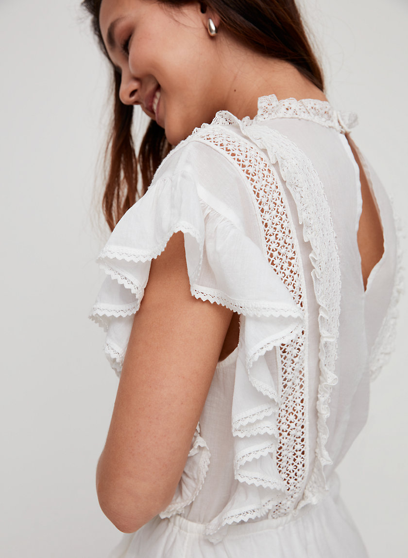 aritzia eyelet dress