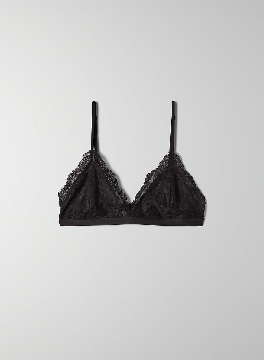 Weekday Alora knitted bralette in black - ShopStyle Tops