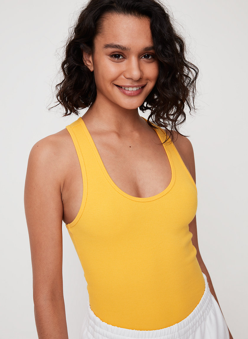 THROWBACK TANK - Ribbed, racerback tank top THROWBACK TANK - Ribbed, racerback tank top