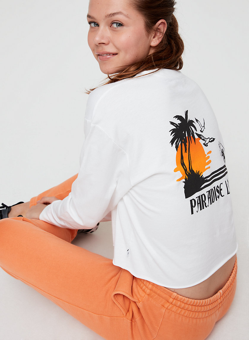 AGDEN T-SHIRT - Cropped, long-sleeve t-shirt AGDEN T-SHIRT - Cropped, long-sleeve t-shirt