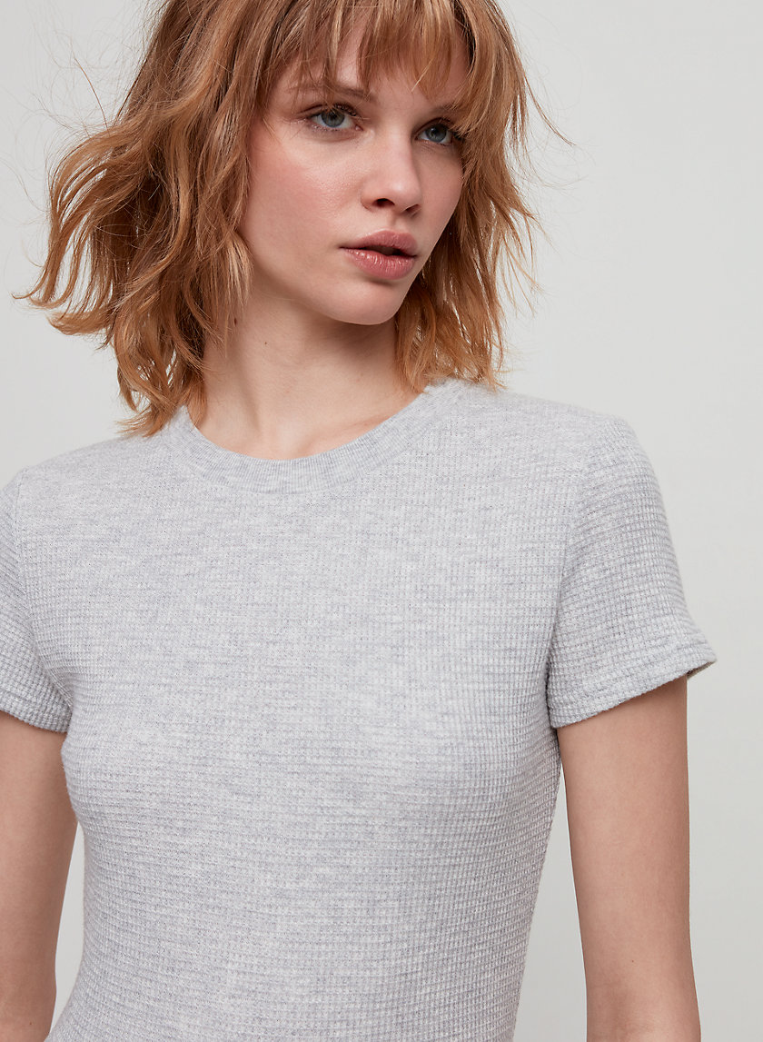 THERMAL BABY TEE - Waffle-knit t-shirt THERMAL BABY TEE - Waffle-knit t-shirt