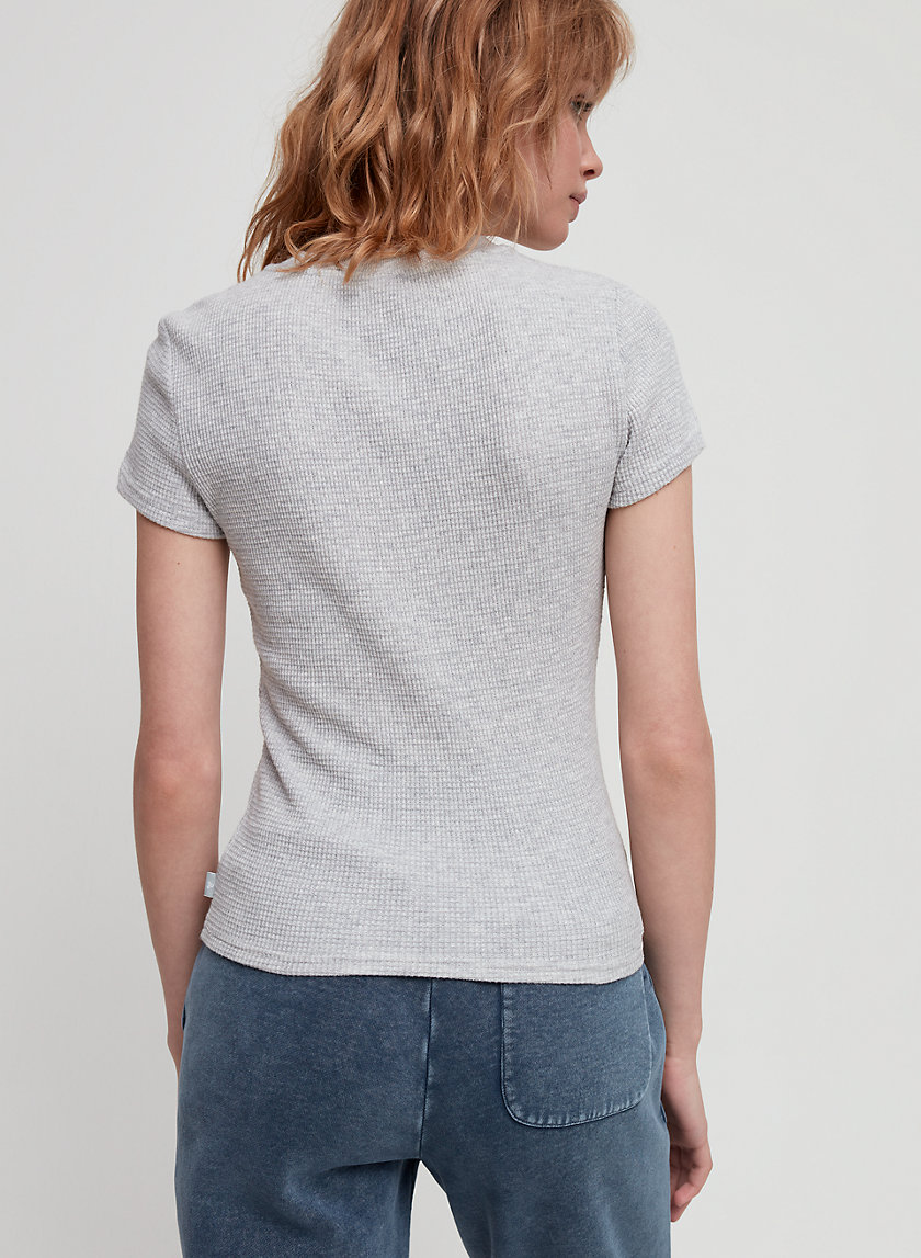 THERMAL BABY TEE - Waffle-knit t-shirt THERMAL BABY TEE - Waffle-knit t-shirt