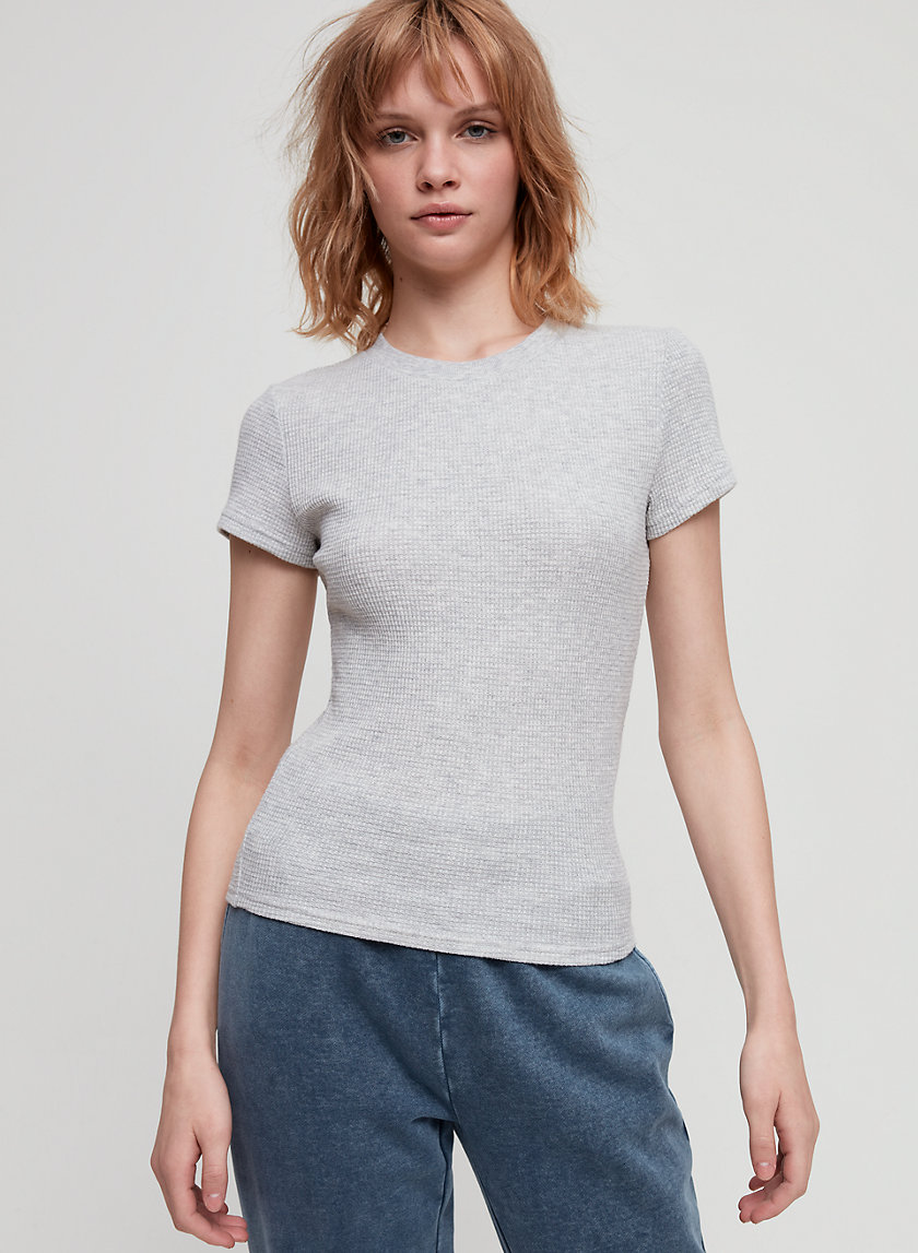 THERMAL BABY TEE - Waffle-knit t-shirt THERMAL BABY TEE - Waffle-knit t-shirt