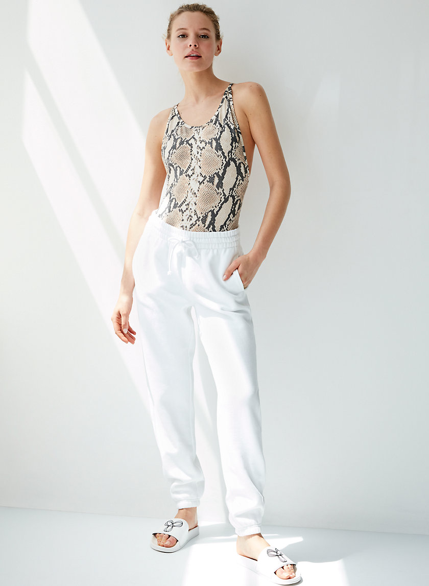 '90S COZUMEL BODYSUIT - Snake-print open-back bodysuit '90S COZUMEL BODYSUIT - Snake-print open-back bodysuit