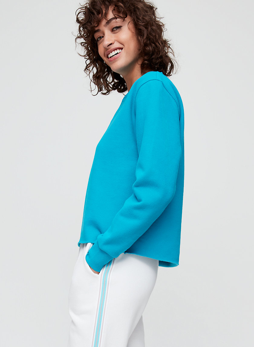 PETRA SWEATER - Fleece henley sweatshirt PETRA SWEATER - Fleece henley sweatshirt