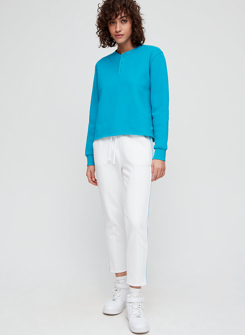 PETRA SWEATER - Fleece henley sweatshirt PETRA SWEATER - Fleece henley sweatshirt