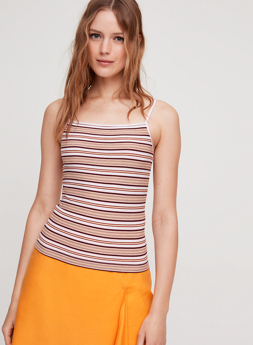 LACIANN TANK - Striped, ribbed knit tank top LACIANN TANK - Striped, ribbed knit tank top