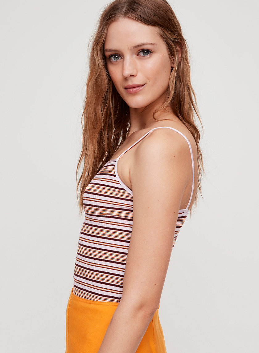 LACIANN TANK - Striped, ribbed knit tank top LACIANN TANK - Striped, ribbed knit tank top