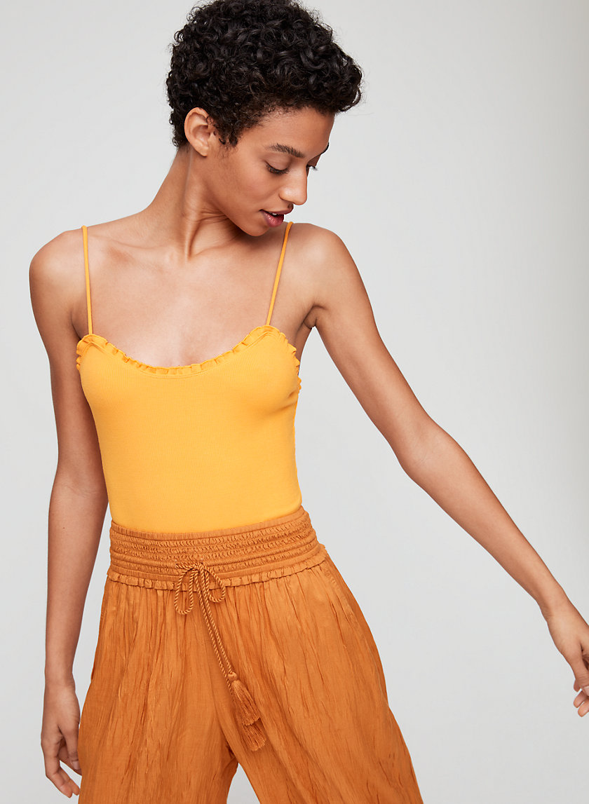 ADELMA BODYSUIT - Ruffled neckline bodysuit ADELMA BODYSUIT - Ruffled neckline bodysuit