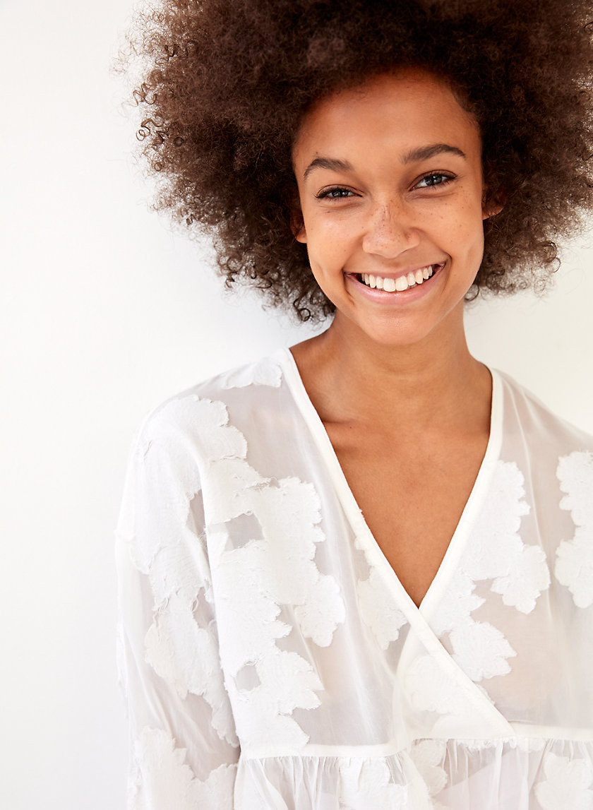 AUGUSTINE BLOUSE - Cropped, peplum blouse AUGUSTINE BLOUSE - Cropped, peplum blouse