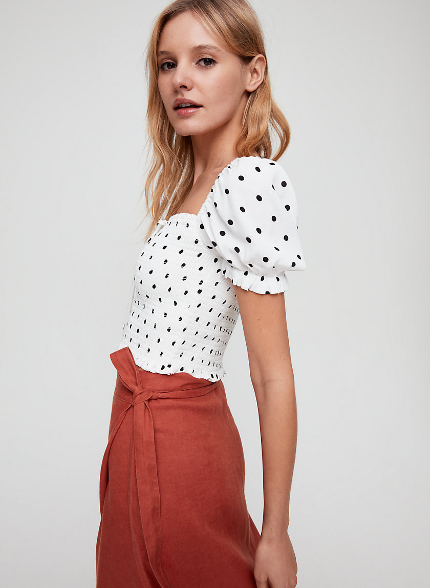Wilfred SMOCKED BLOUSE | Aritzia US