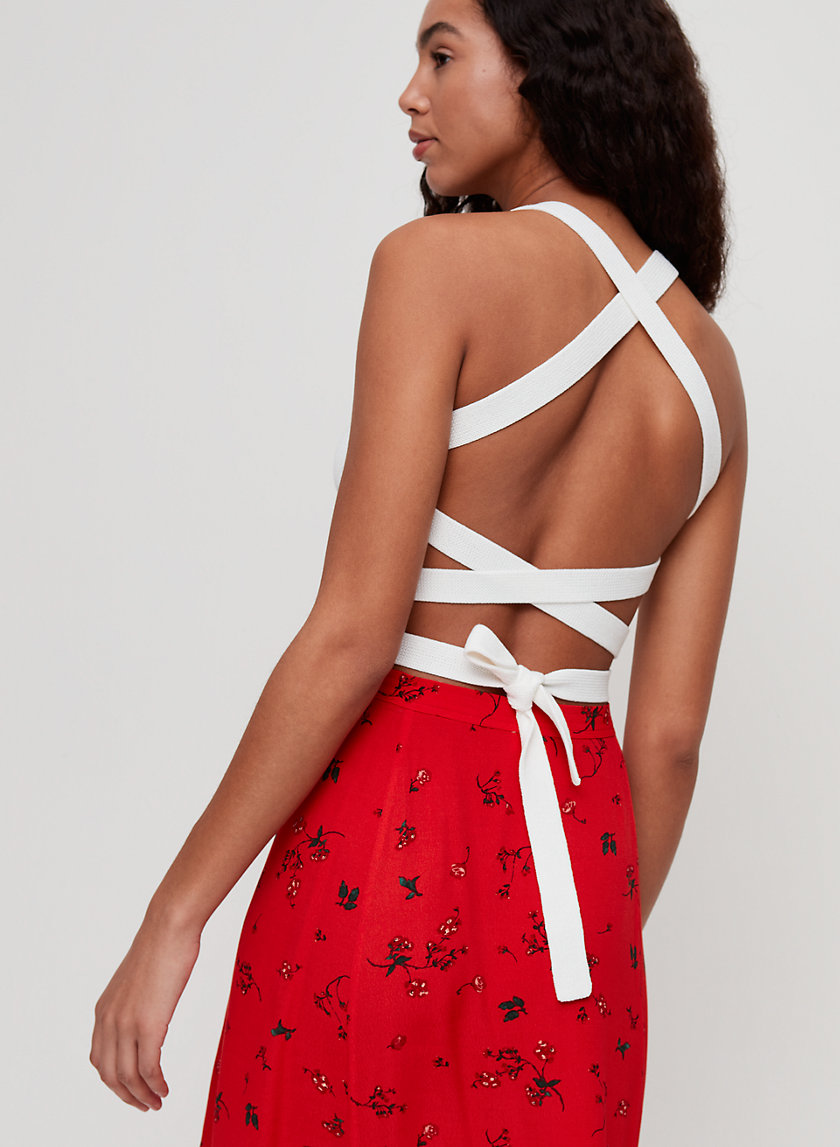 CAYENNE KNIT TOP - Open back, knit tank top CAYENNE KNIT TOP - Open back, knit tank top