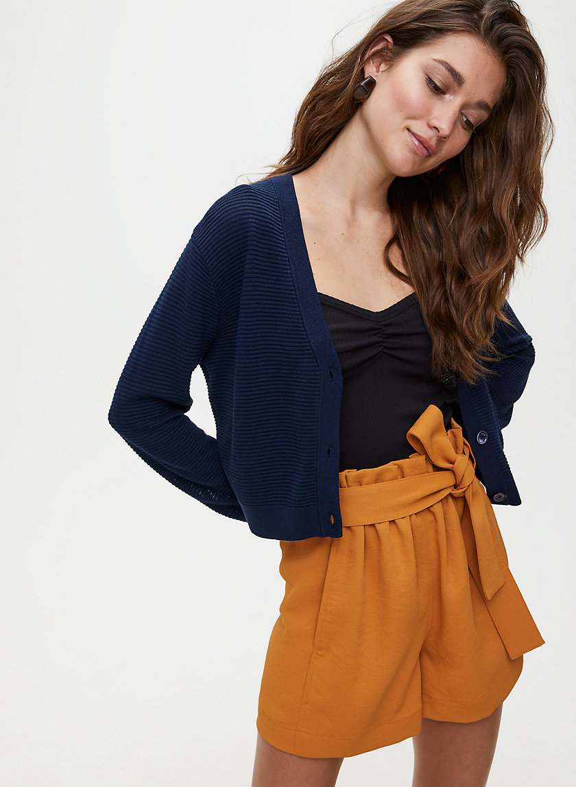 LIGHT CROPPED CARDIGAN - Cropped button-up cardigan LIGHT CROPPED CARDIGAN - Cropped button-up cardigan