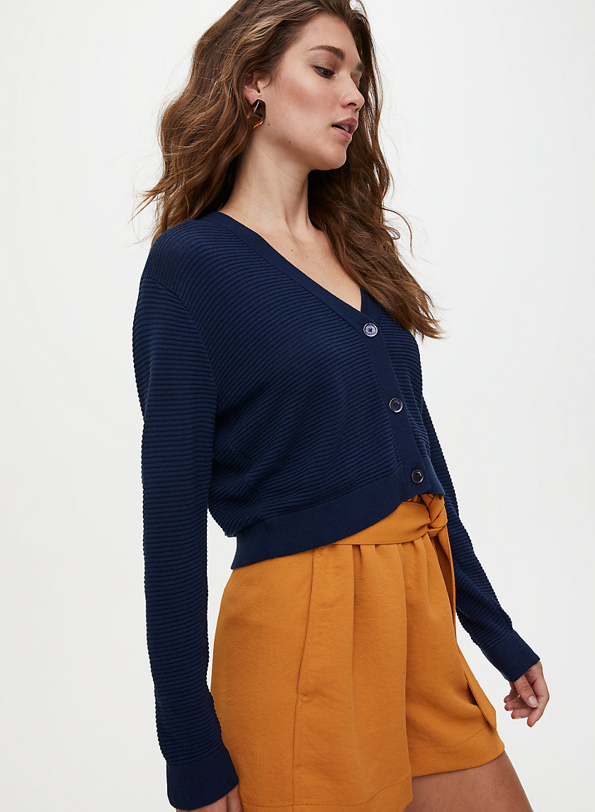 LIGHT CROPPED CARDIGAN - Cropped button-up cardigan LIGHT CROPPED CARDIGAN - Cropped button-up cardigan