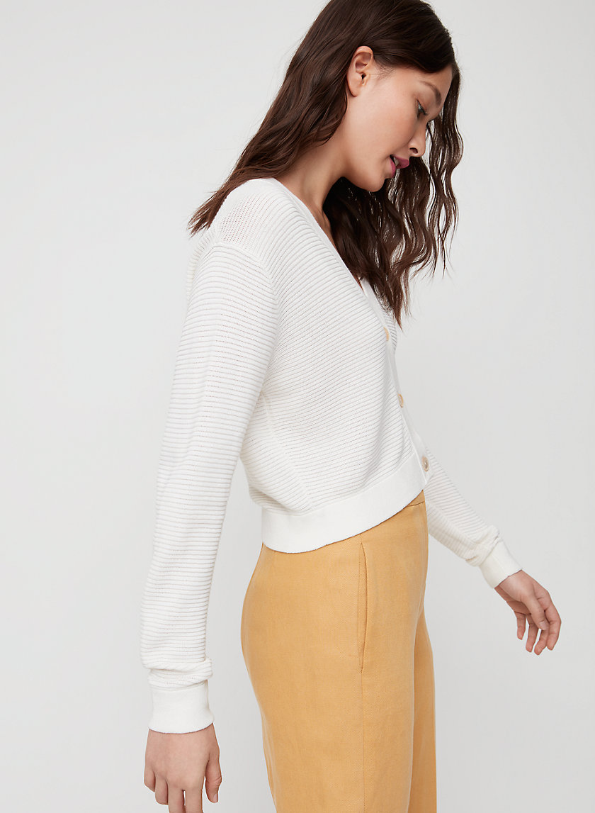 LIGHT CROPPED CARDIGAN - Cropped button-up cardigan LIGHT CROPPED CARDIGAN - Cropped button-up cardigan