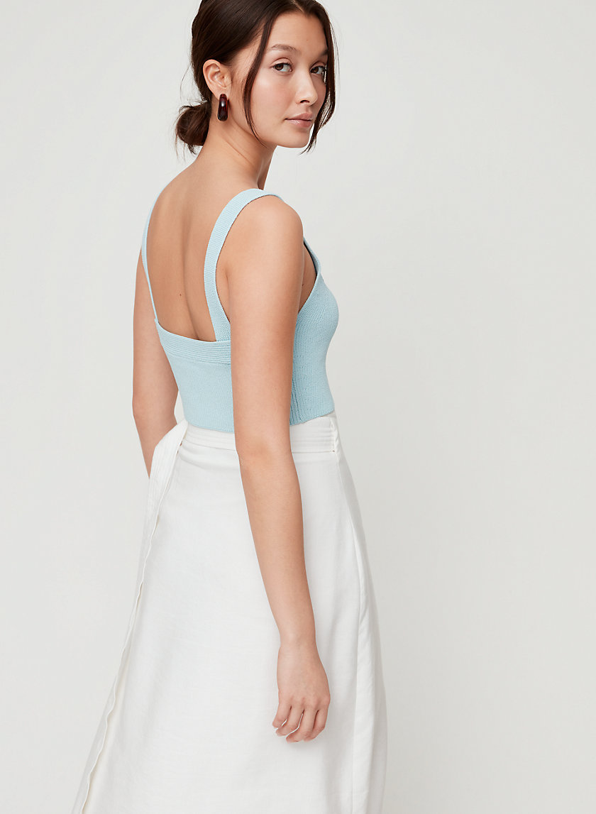 SAN CLEMENTE TOP - Cropped, knit tank top SAN CLEMENTE TOP - Cropped, knit tank top