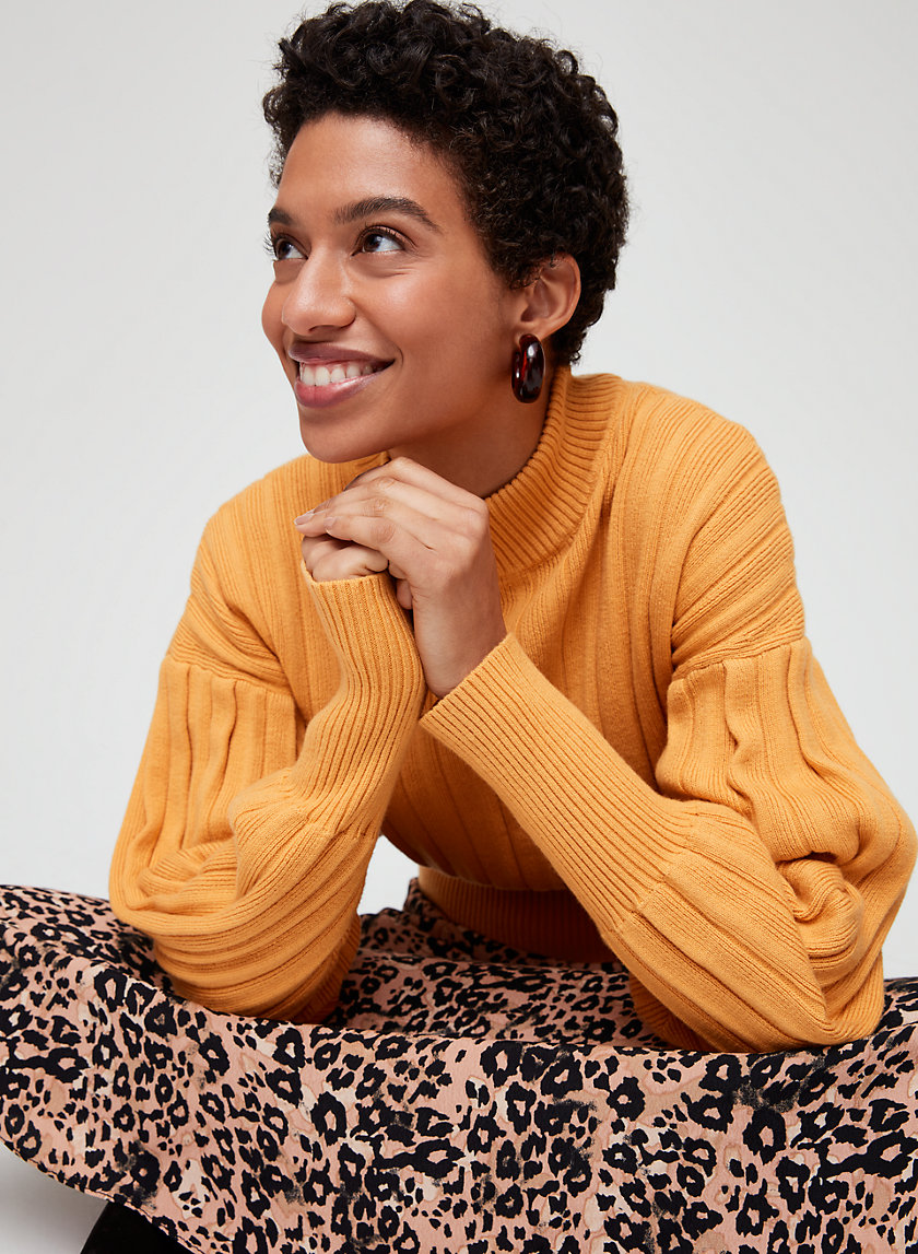 ICALMA SWEATER - Mock neck, merino wool sweater ICALMA SWEATER - Mock neck, merino wool sweater