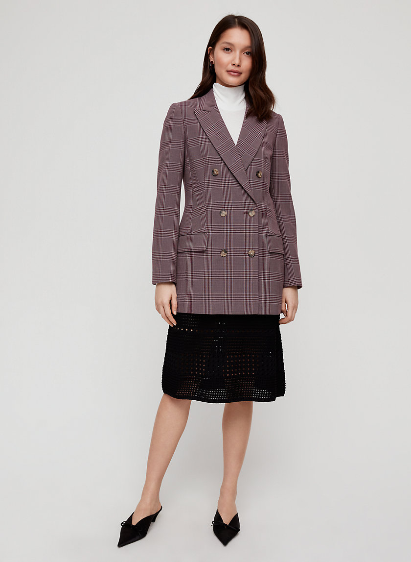 MARGAUX BLAZER - Plaid, double-breasted blazer MARGAUX BLAZER - Plaid, double-breasted blazer
