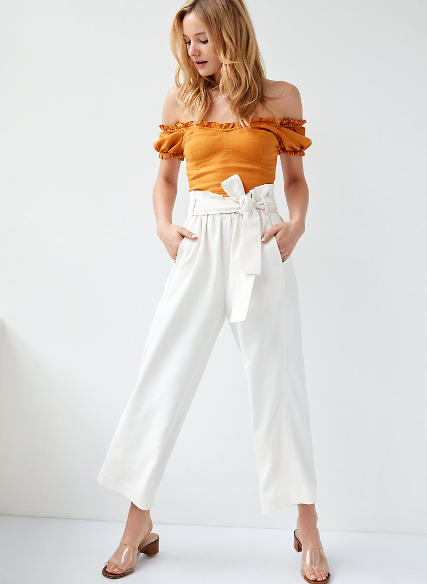 GÉLAS PANT - Cropped, wide-leg, high-waisted trousers GÉLAS PANT - Cropped, wide-leg, high-waisted trousers