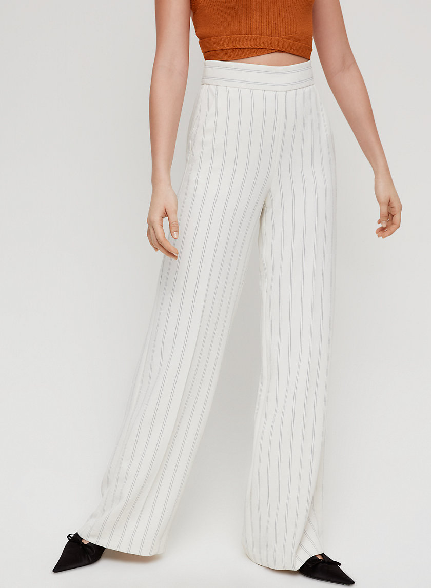 CLARISSE PANT - Wide-leg, pinstripe trousers CLARISSE PANT - Wide-leg, pinstripe trousers