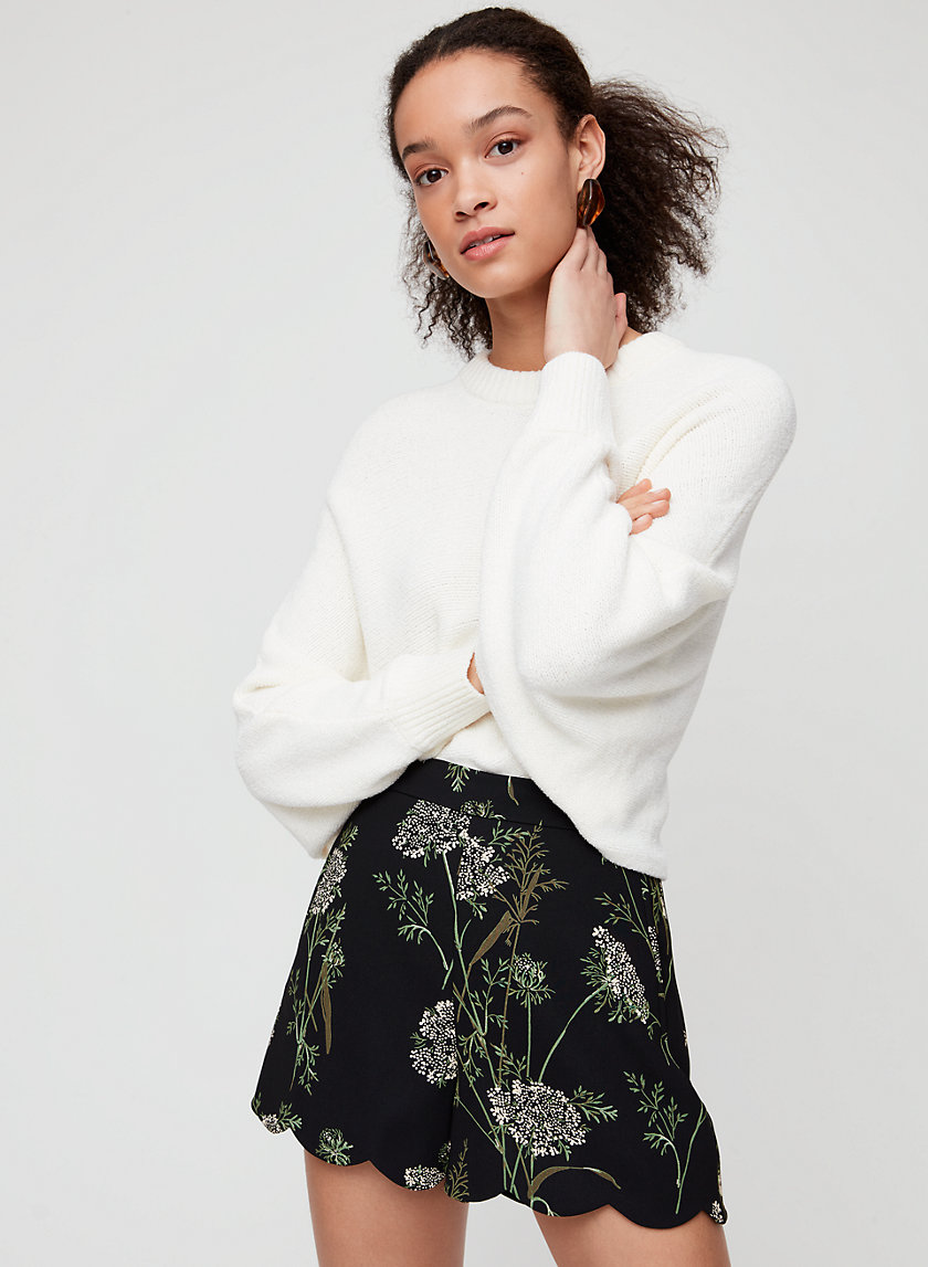 ARBRE SHORT - High-waisted, scalloped shorts ARBRE SHORT - High-waisted, scalloped shorts