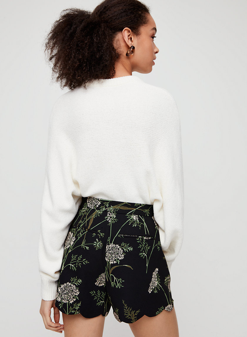ARBRE SHORT - High-waisted, scalloped shorts ARBRE SHORT - High-waisted, scalloped shorts