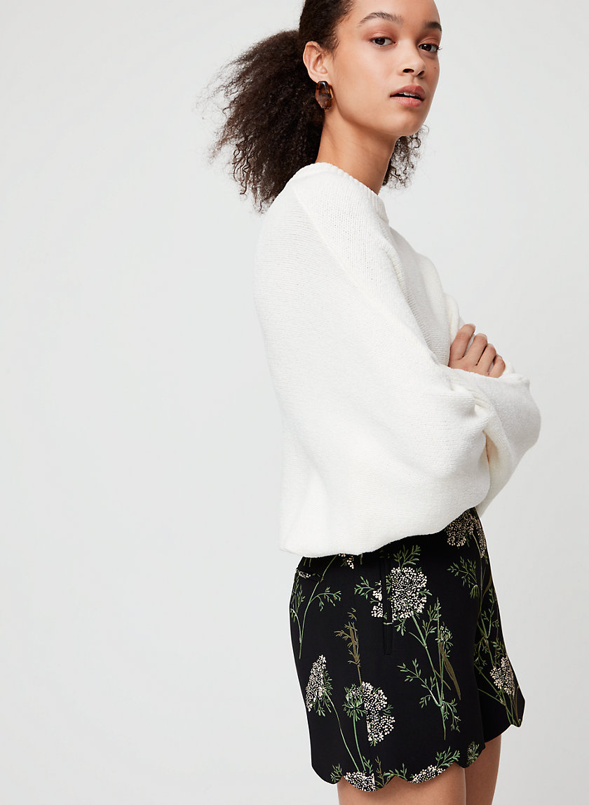 ARBRE SHORT - High-waisted, scalloped shorts ARBRE SHORT - High-waisted, scalloped shorts