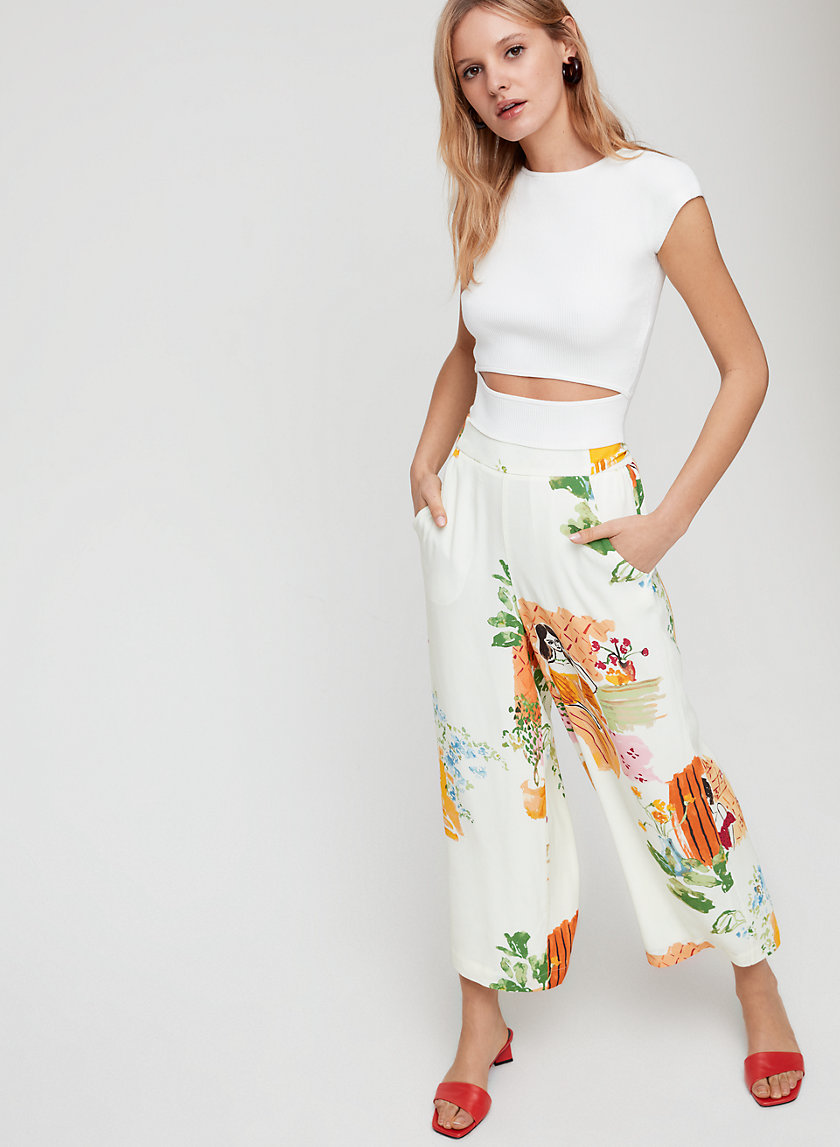 FAUN PANT - Printed, wide-leg pant FAUN PANT - Printed, wide-leg pant