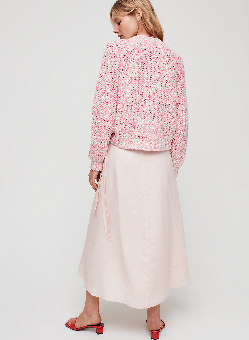 ELETA SKIRT - Linen-blend, wrap midi skirt ELETA SKIRT - Linen-blend, wrap midi skirt