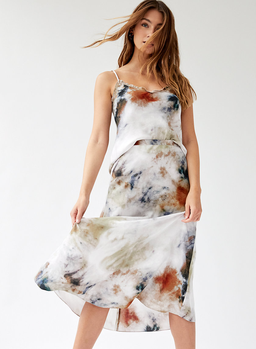MIDI SKIRT - Tie-dye slip skirt MIDI SKIRT - Tie-dye slip skirt
