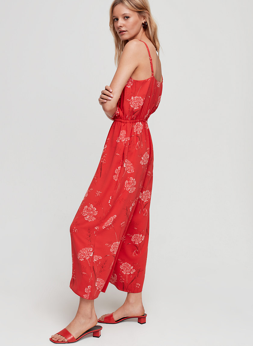 aritzia red jumpsuit