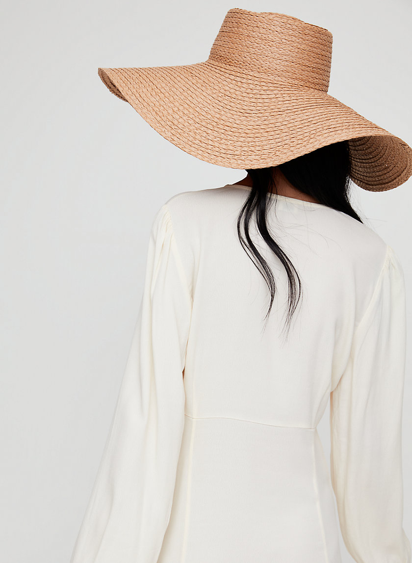 HAMPTONS STRAW HAT - Wide-brim straw hat HAMPTONS STRAW HAT - Wide-brim straw hat