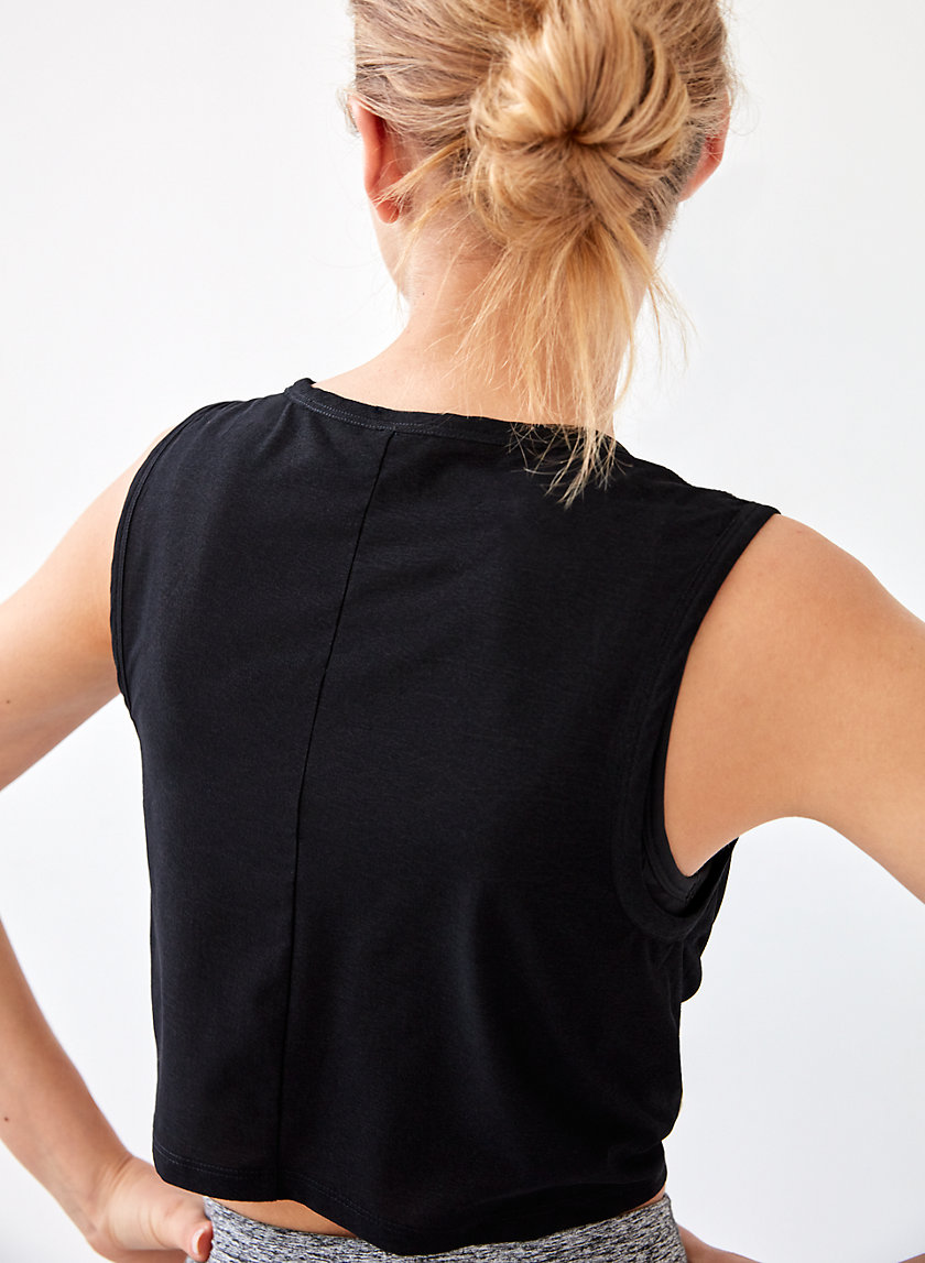 MARKOVA TANK - Cropped twist-front tank MARKOVA TANK - Cropped twist-front tank