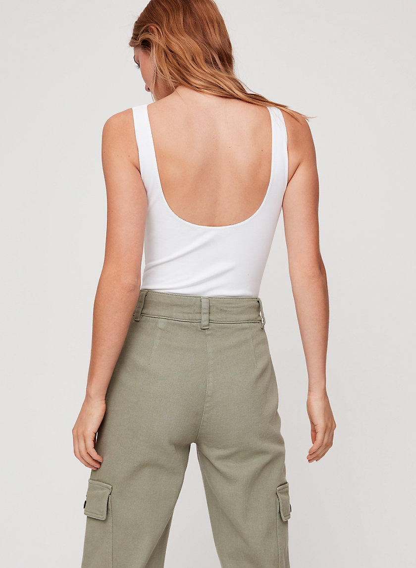 LEILA BODYSUIT - Scoop-neck, thong bodysuit LEILA BODYSUIT - Scoop-neck, thong bodysuit