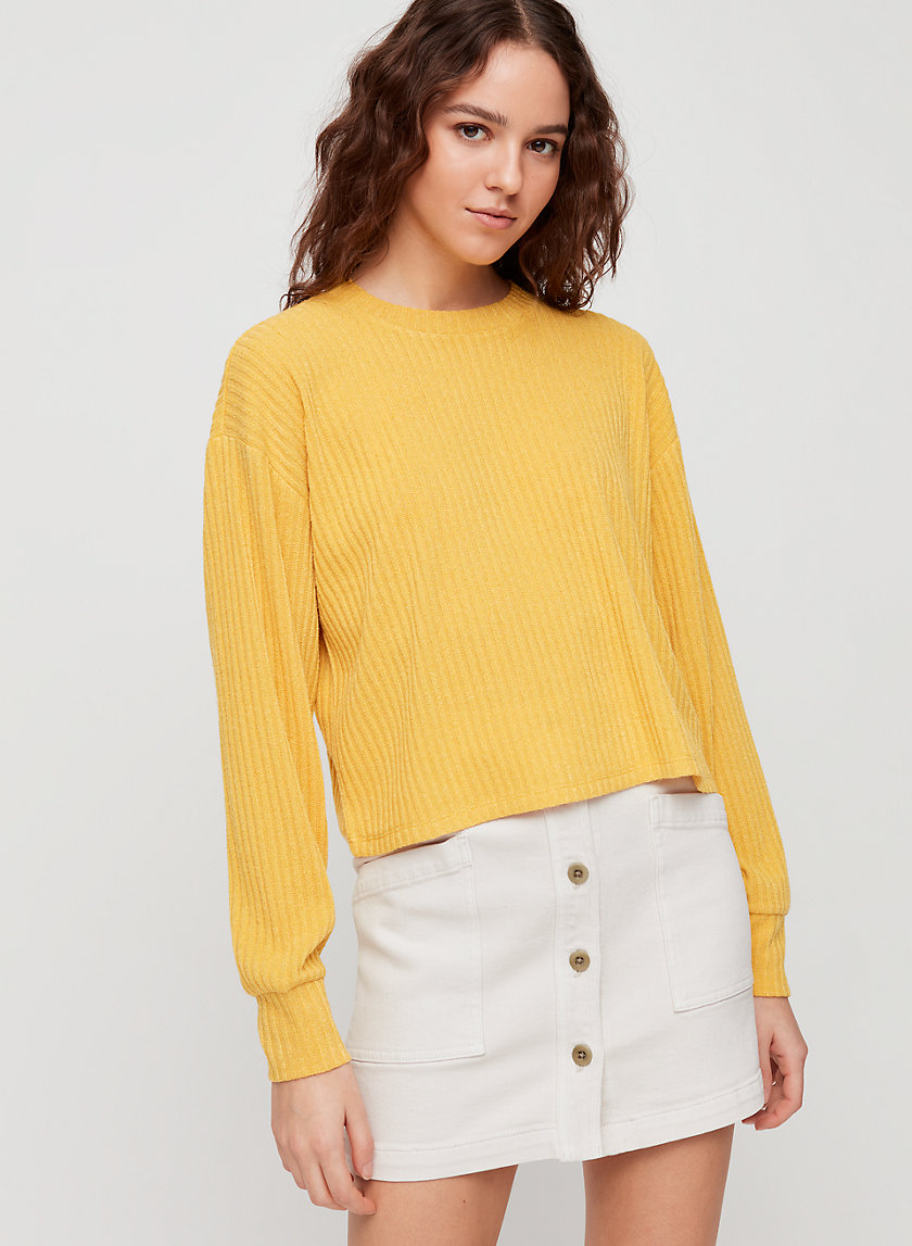 RUDKO LONGSLEEVE - Cropped, long-sleeve, ribbed shirt RUDKO LONGSLEEVE - Cropped, long-sleeve, ribbed shirt
