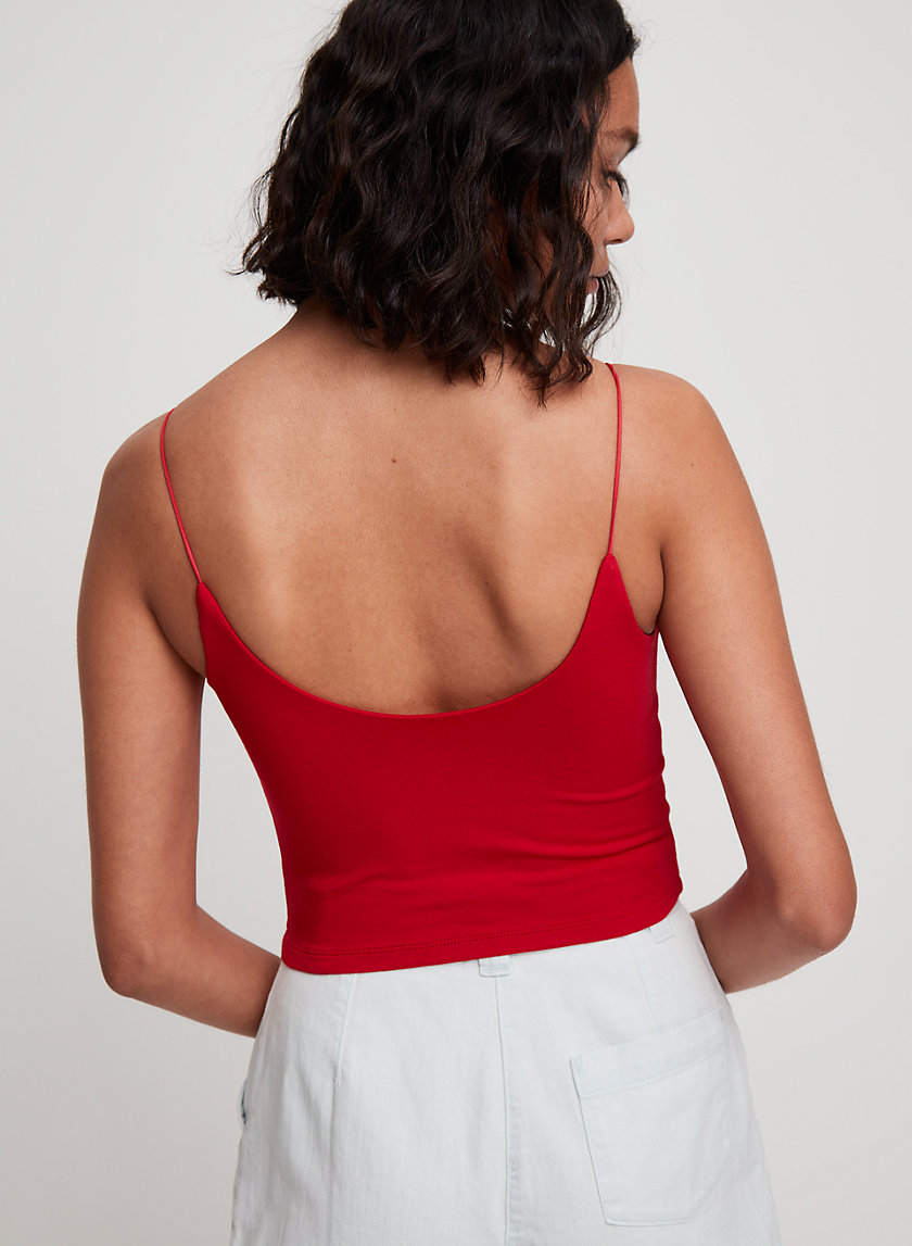 TINY TANK - Cropped, scoop-neck tank top TINY TANK - Cropped, scoop-neck tank top