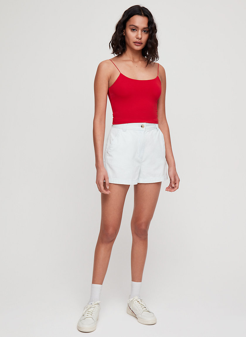 TINY TANK - Cropped, scoop-neck tank top TINY TANK - Cropped, scoop-neck tank top