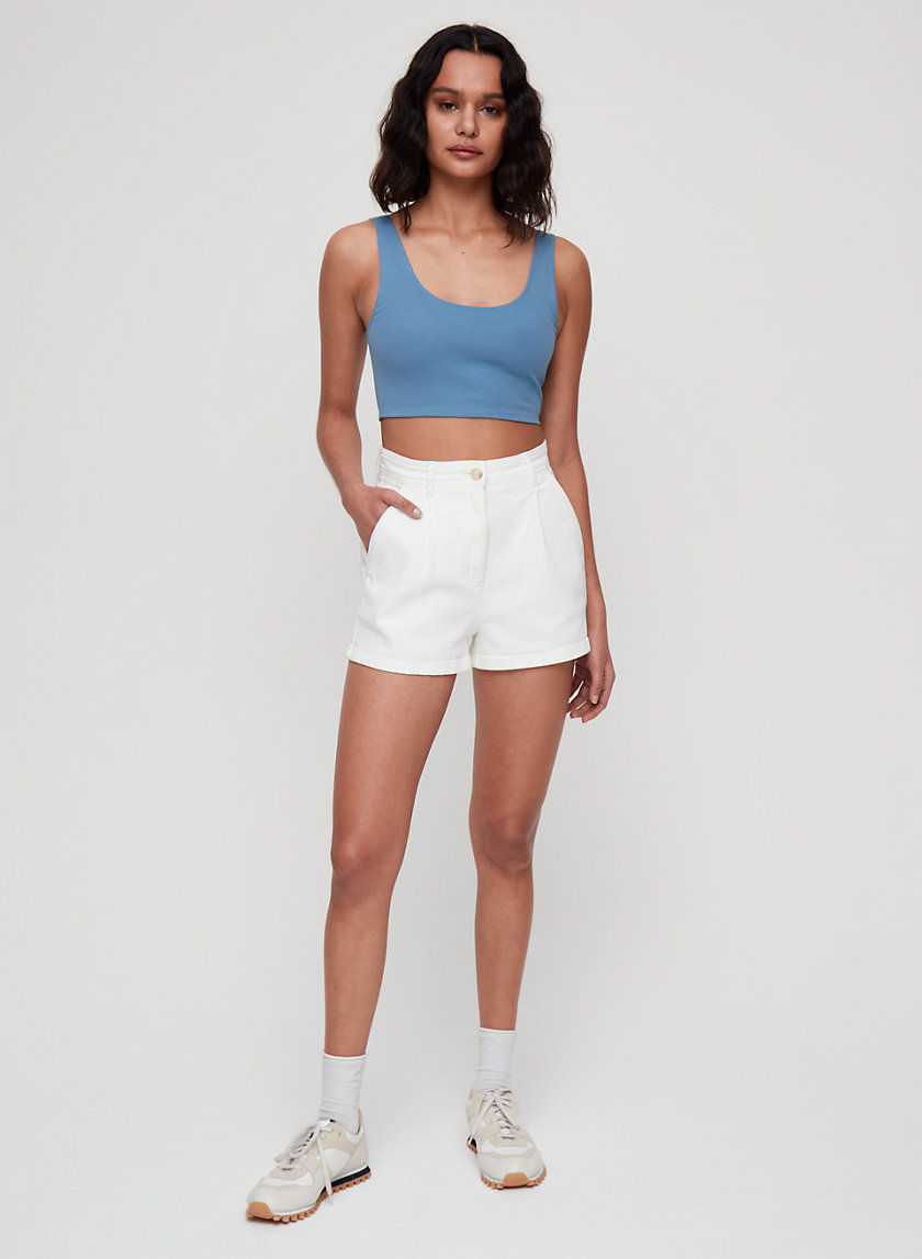 KOS TANK - Cropped, scoop-back tank top KOS TANK - Cropped, scoop-back tank top