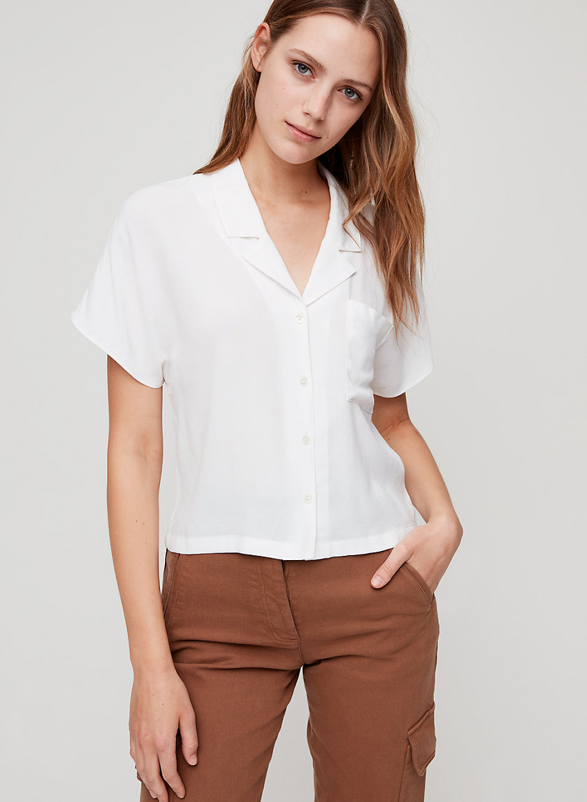 SHAWNA BLOUSE - Cropped, short-sleeve shirt SHAWNA BLOUSE - Cropped, short-sleeve shirt