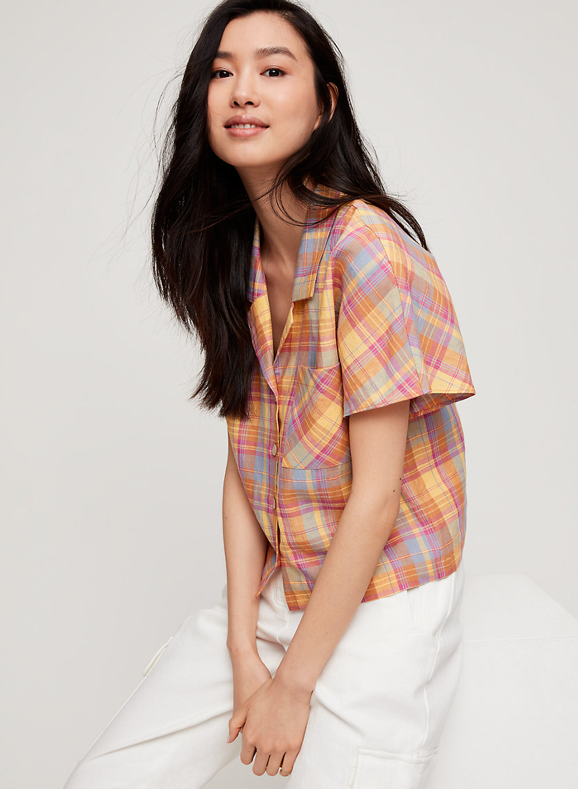 SHAWNA BLOUSE - Short-sleeve button-up blouse SHAWNA BLOUSE - Short-sleeve button-up blouse