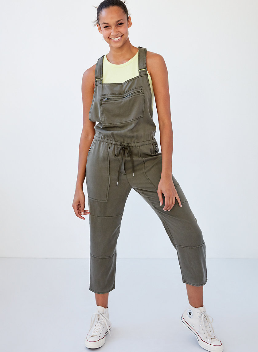 VALLETTA OVERALLS - Cropped twill overalls VALLETTA OVERALLS - Cropped twill overalls
