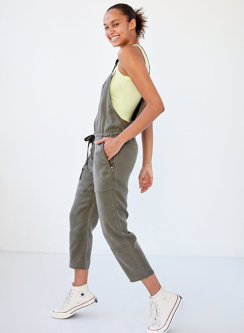 VALLETTA OVERALLS - Cropped twill overalls VALLETTA OVERALLS - Cropped twill overalls