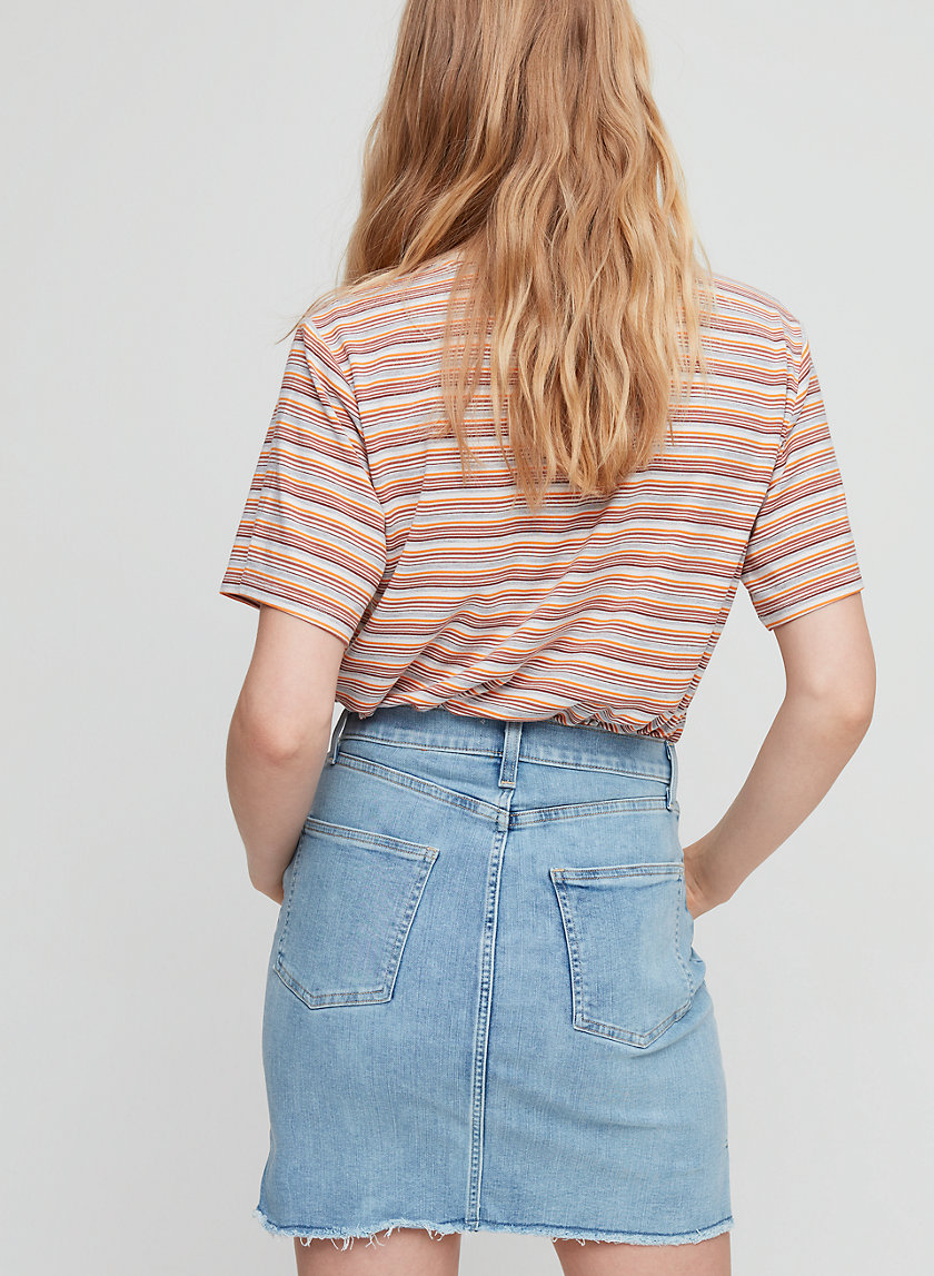 denim skirt aritzia