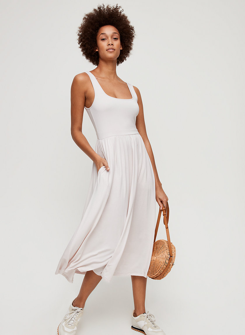 ASSONANCE DRESS - Tank midi dress with pockets ASSONANCE DRESS - Tank midi dress with pockets