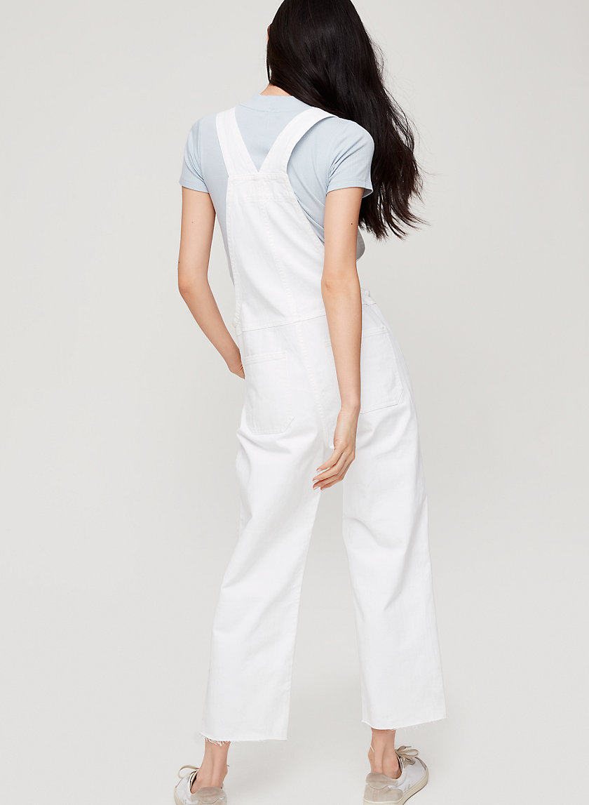 aritzia white overalls